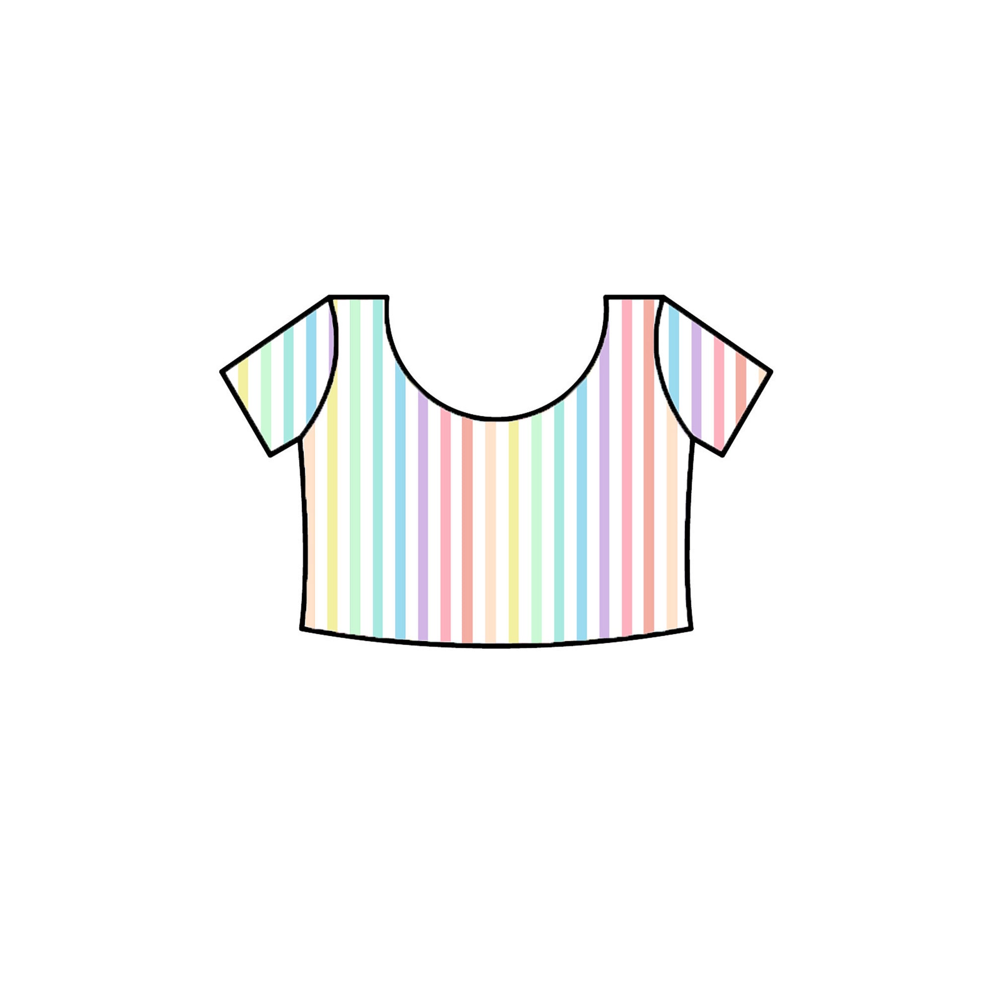 RTS- PASTEL STRIPES - KIDS CROP