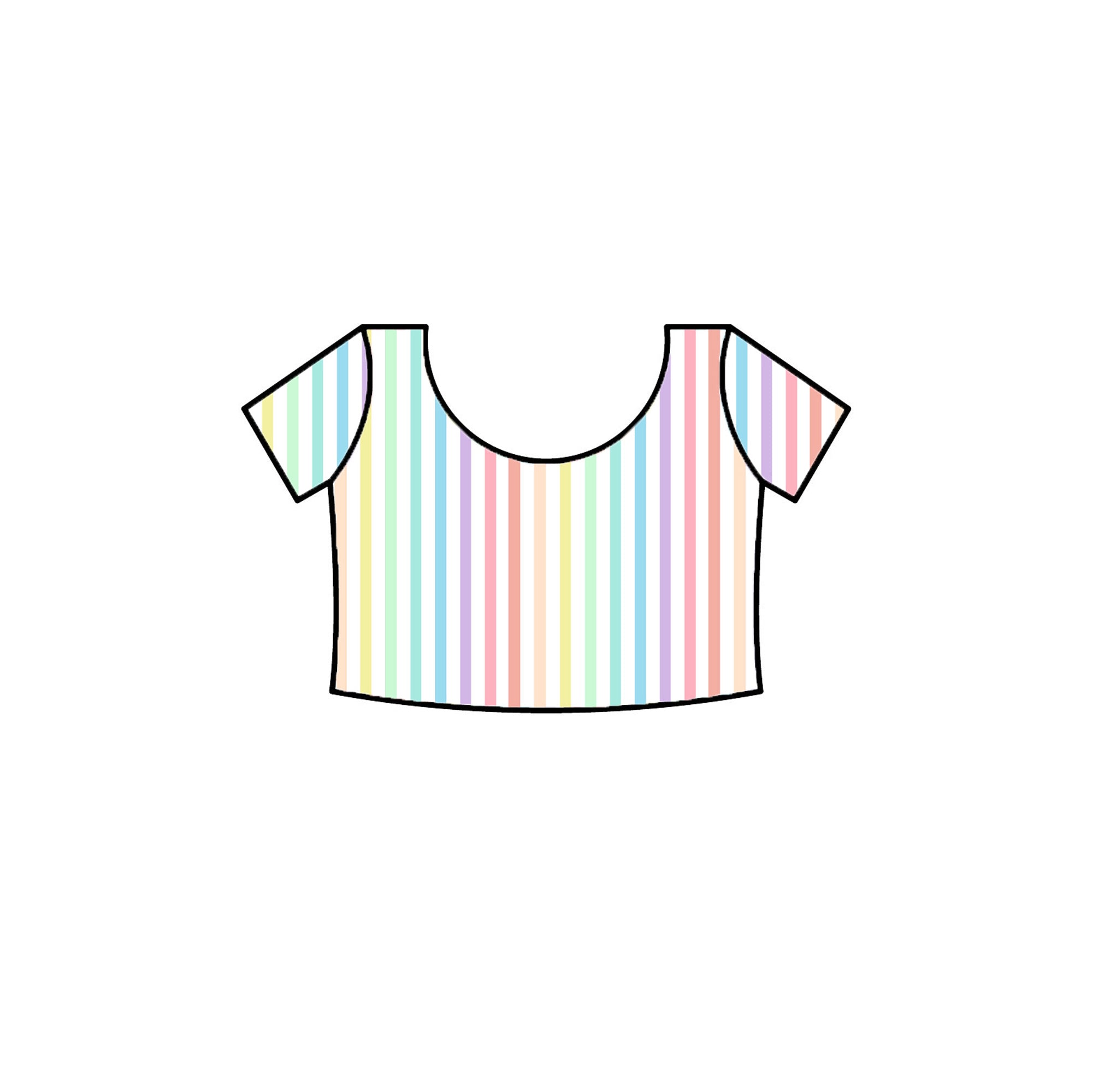 RTS- PASTEL STRIPES - KIDS CROP